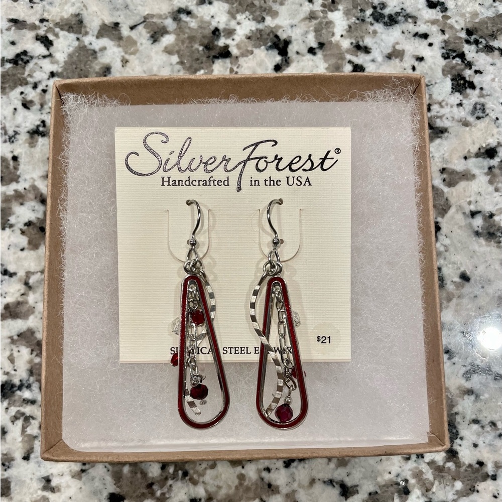 Silver earrings